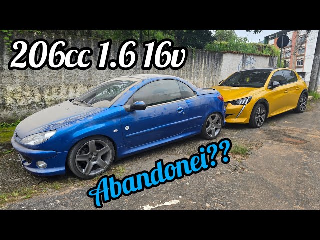 PEUGEOT 206CC 1.6 16V DO VOLTA RÁPIDA ESTAVA ABANDONADO NA GARAGEM...O QUE FAZER COM ELE??