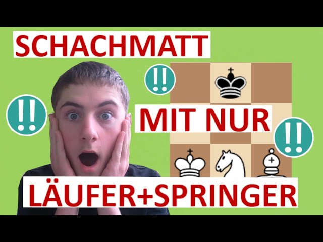 WIE MAN EINEN KÖNIG MIT NUR LÄUFER+SPRINGER SCHACHMATT SETZT !!!