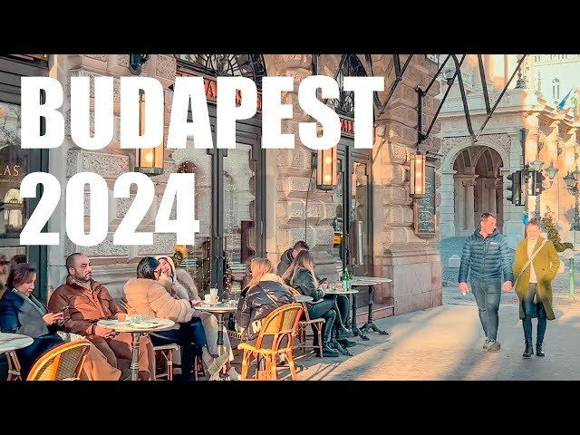 Budapest Walk In City Center, January 2024 | 4K HDR