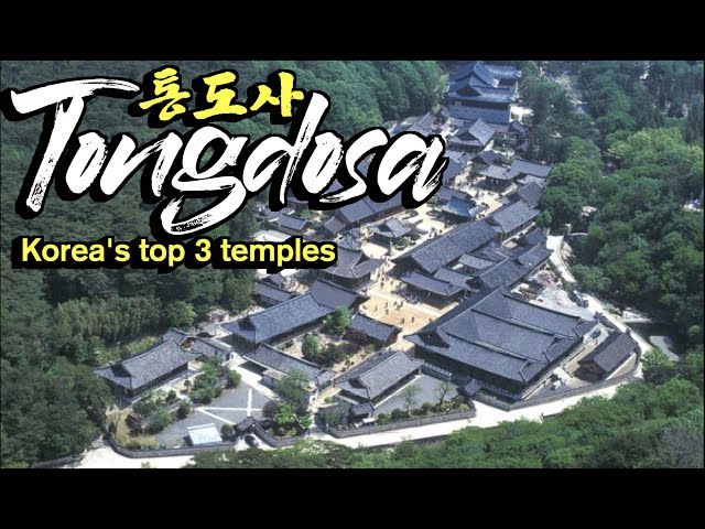 [4KHDR] Korea Travel -Spring Walking Tour of Tongdosa Temple, one of the top 5 temples in Korea