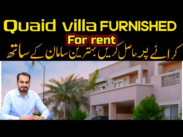 Quaid Villa 200sqyrd Full Furnished | Rental Villas in Bahria Town Karachi | Quaid villas for rent