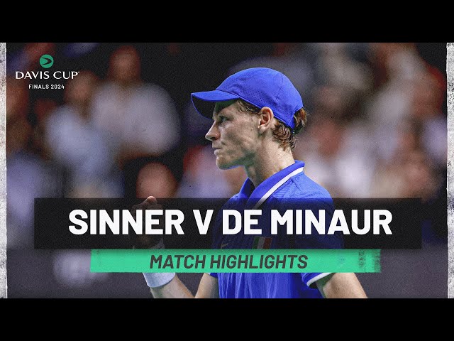 Jannik Sinner v Alex De Minaur | Italy v Australia | Davis Cup Final 8 2024 Match Highlights