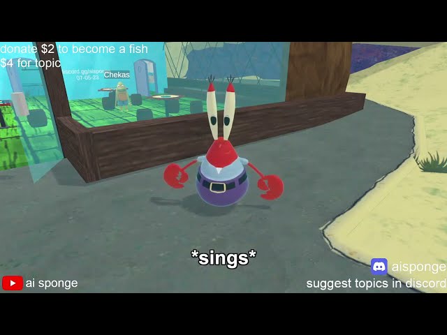 Mr.Krabs Signs Billie Jean By Michael Jackson (20mins of AI sponge)