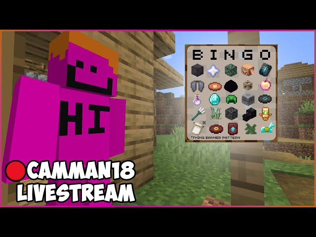 MINECRAFT RAREST BINGO camman18 Full Twitch VOD