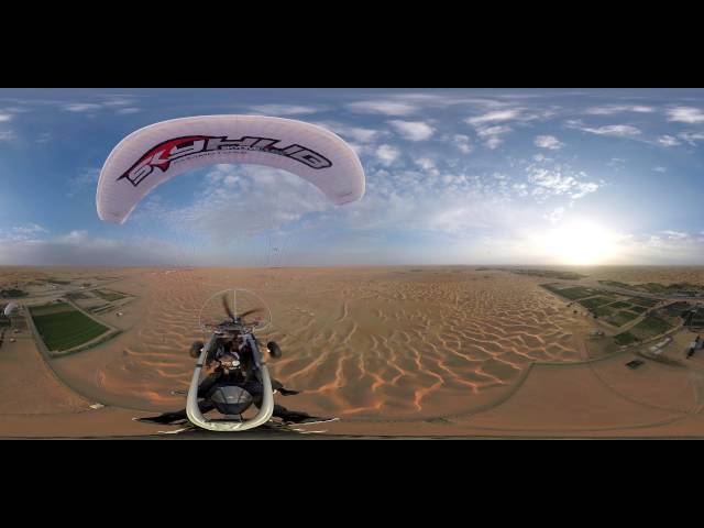 Skyhub Dubai, Paramotor, 360 video