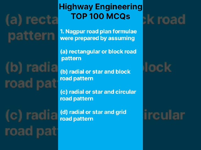 Nagpur road plan in highway engineering I one effort