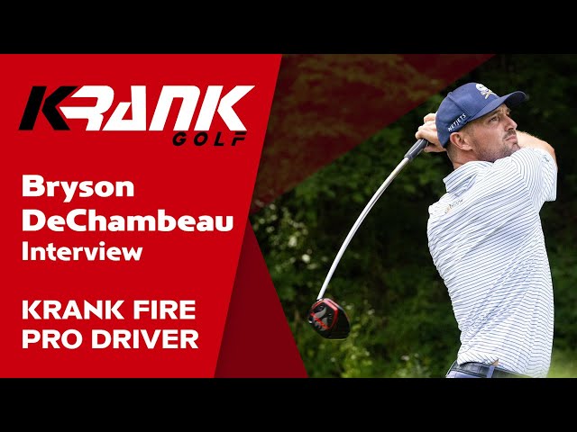 Bryson DeChambeau interview with Feherty talks about hitting the Krank Golf Fire Driver - LIV Golf