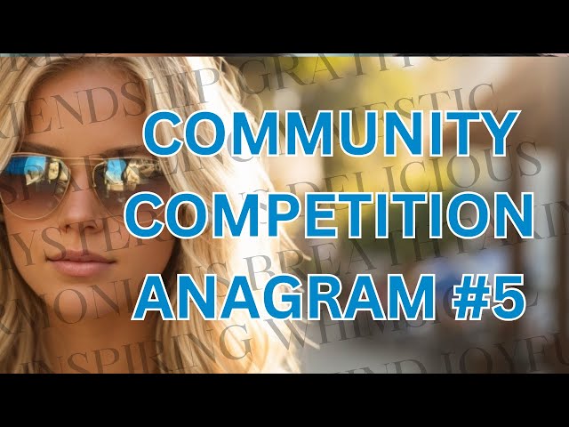 Community Competition Anagram #5 #fun #quiz