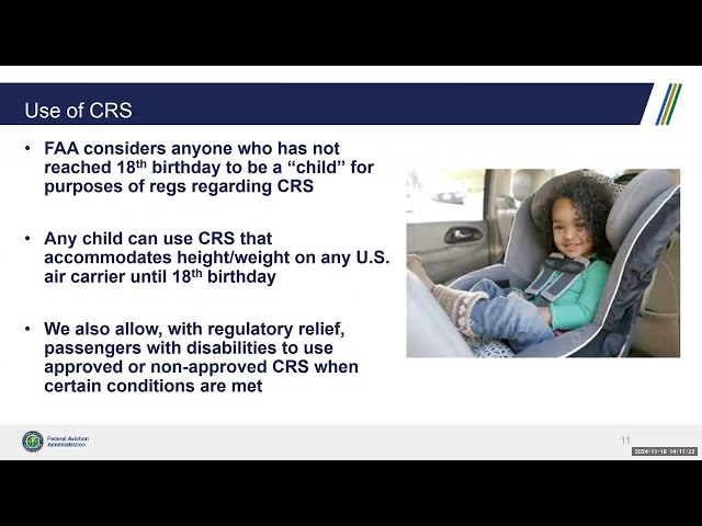 Child Passenger Safety on Airplanes