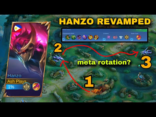 HANZO REVAMPED NEW META ROTATION!! (hanzo new meta build 2025)