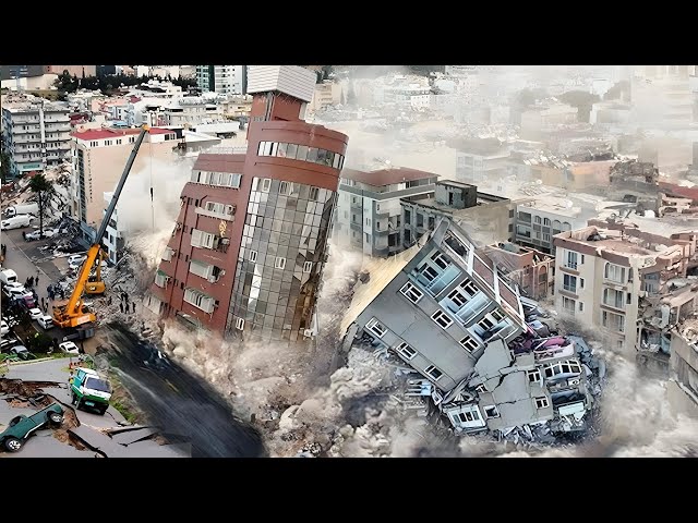 China's Tibet Earthquake! Video shows terrified tourists as the buildings collapses