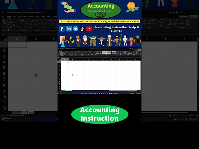 Statistics & Excel Correlation Simple Low Data Points Example