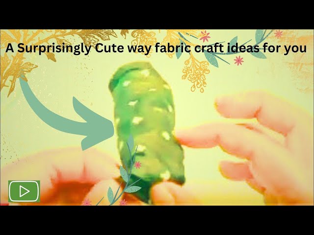 How to stitch fabric scraps craft ideas for HairBand making at home with needle simple easily