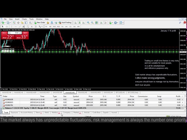 Live XAUUSD GOLD - My Trading Strategy- 14/2