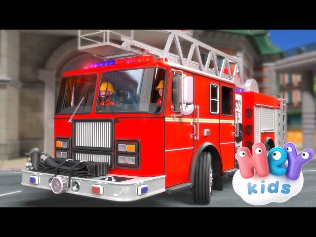 Le Camion De Pompiers chanson 🚒 Dessins animés et comptines pour bébé - HeyKids