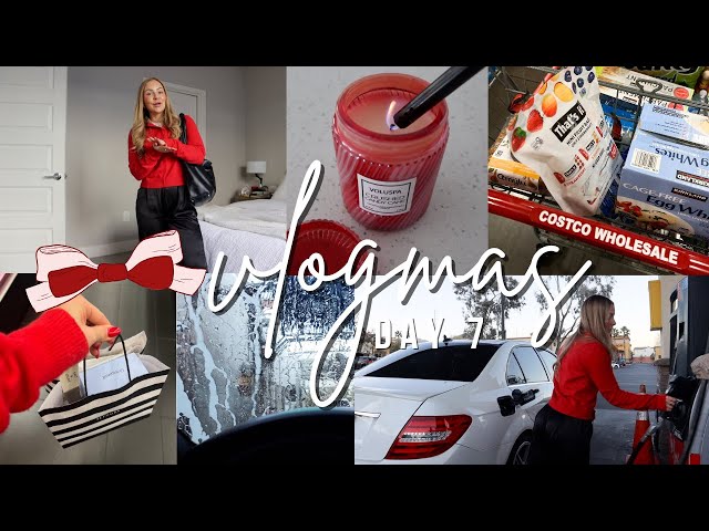 Errands vlog 🛒 gym, car wash, costco and sephora haul! VLOGMAS DAY 7