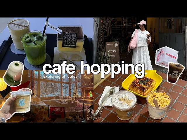 manila cafe hopping 🍵 aesthetic cafes, makati cafes, matcha, korean cafe, what i eat, ph cafe vlog