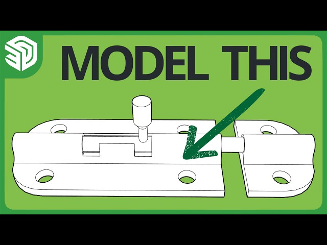 How to 3D Model a Latch | SketchUp Tutorial