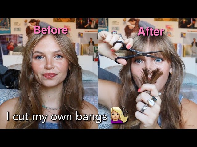 How I cut my BANGS + LAYERS