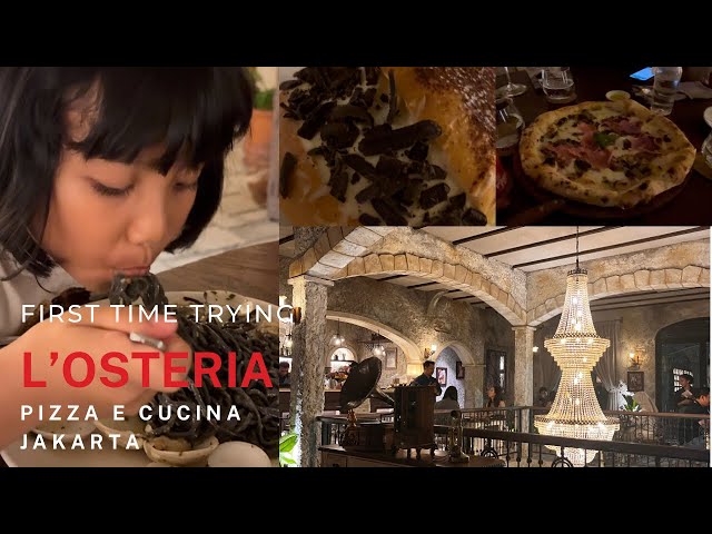 Enjoying Italian food in L’Osteria Pizza e Cucina Jakarta