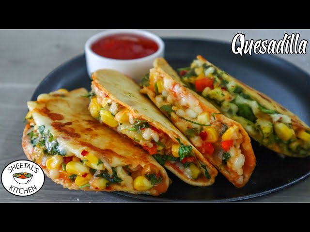 वेज किसाड़िया | Less Oil Snacks | vegetable quesadilla | quesadilla recipe | Sheetals Kitchen