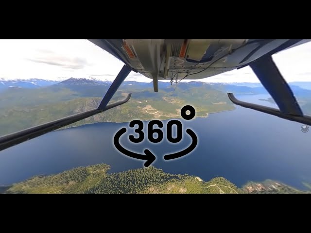 360° Helicopter FULL Flight over Beautiful British Columbia | Robinson R44