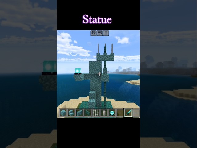 Minecraft statue build👨🏻‍🎤 #minecraft #shorts #gaming