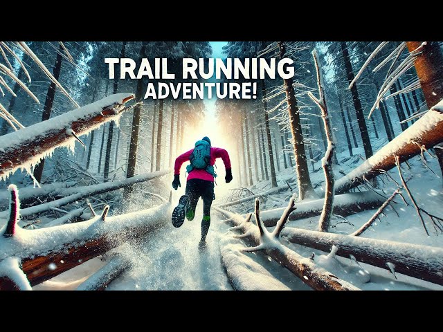 Virtual Trail Running with Insta 360 GO 3S | Heavy Snow & Fallen Trees Challenge