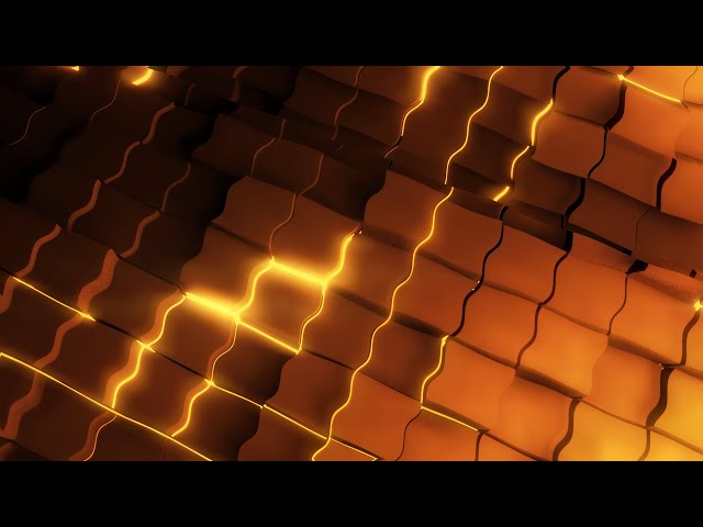 4K Brown & Yellow Neon Lights Background Video: Cube Patterns Live Wallpaper 4k Loop