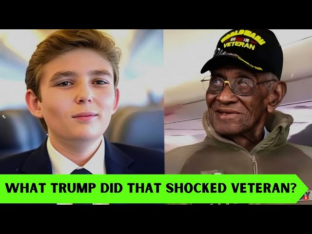 Barron Trump Gives Up First Class Seat for Veteran, Then The Unbelievable Happens!