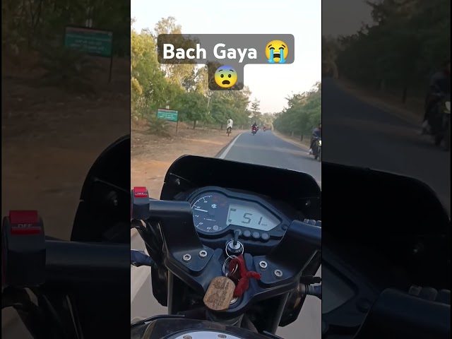 Jh11Moto vlogs 😭🥶😔Bach Gaya 🥵#motovlog  #rider #pulsur #video #bikerider