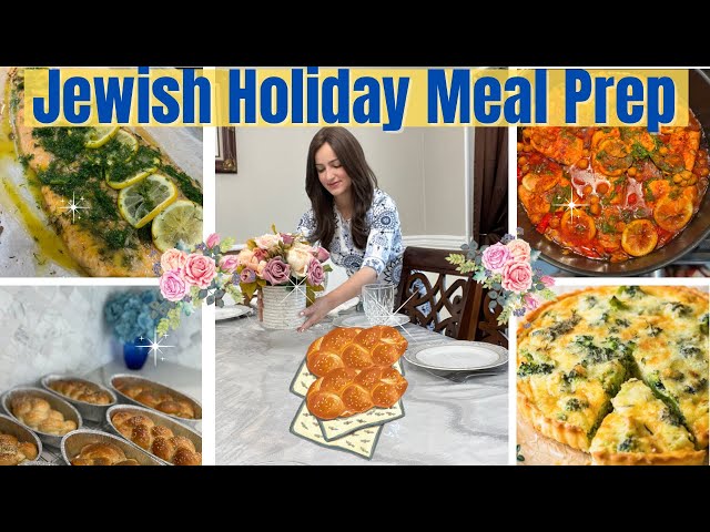 Shavuot Jewish Holiday Meal Prep With Me || Moroccan Fish Recipe || Mustard Salmon Recipe || Dips