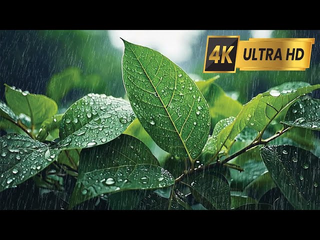 Heavy Rain & Thunder Sounds 🌧️⚡| Peaceful Nature Ambience