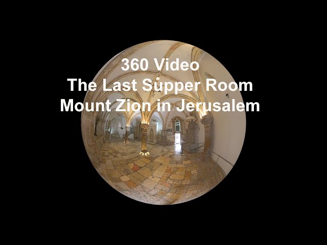 360 Video The Last Supper Room where Jesus and his disciples had their last meal in Jerusalem