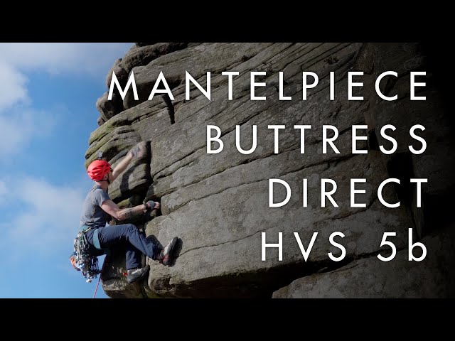 Peak Grit - Mantelpiece Buttress Direct - HVS 5b - Stanage