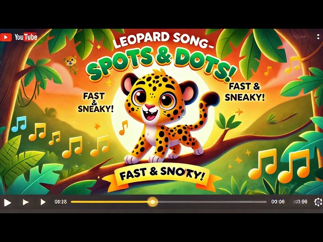 Leopard Song for Kids – "Spots & Dots" | Fun & Jazzy Animal Song | Mr Brandon Network