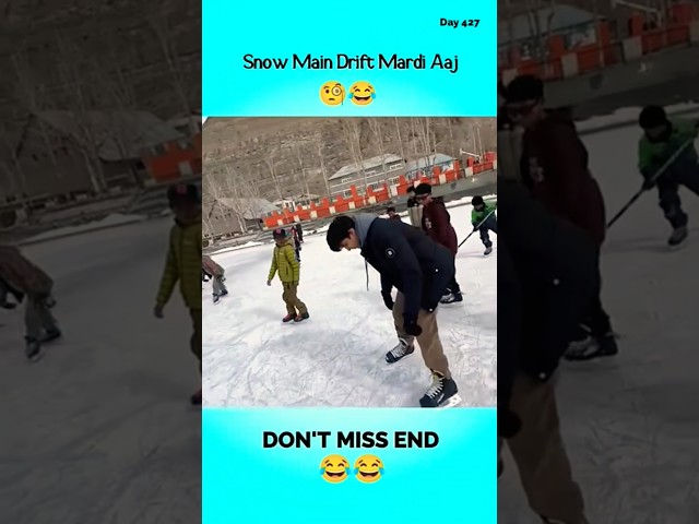 Snow Main Drift Mardi Aaj 🧐😂|427/75 Hard Challenge| @souravjoshivlogs7028 #frozen #drift  #fun #snow