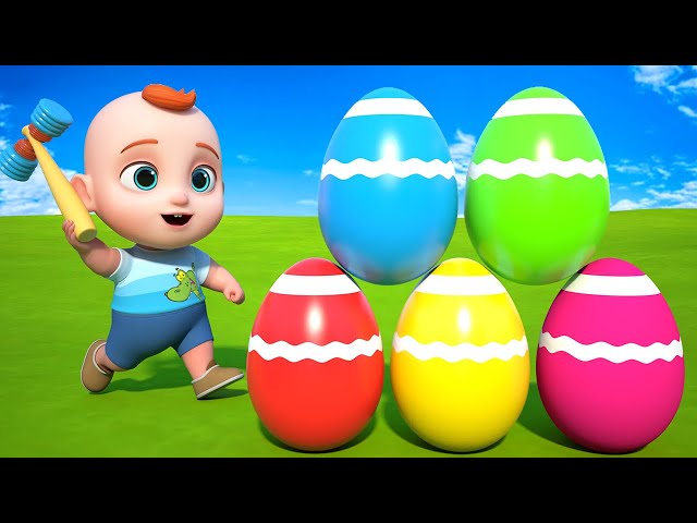 Surprise Eggs, Finger Family, Wheels On The Bus + More | Nursery Rhymes & Kids Songs | GoBooBoo