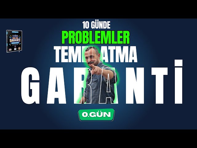 10 Günde Problemler Temel Atma Garanti Kampı - 0. Gün