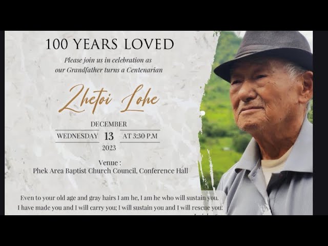 OLDEST MAN IN PHEK TOWN CELEBRATE’S HIS 100th BIRTHDAY 🎉🥳