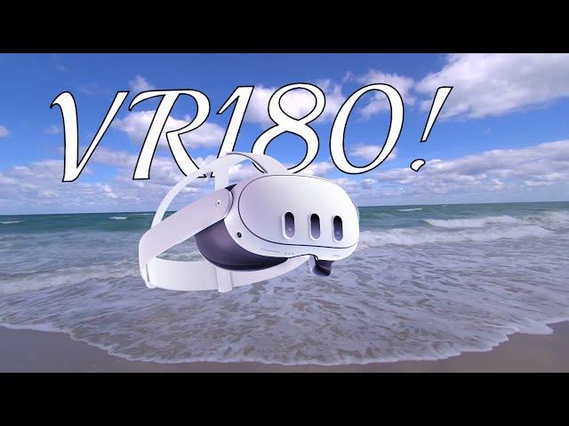 #VR180 Windy Waves and Seagulls at Hollywood Beach! 6K VR Video!