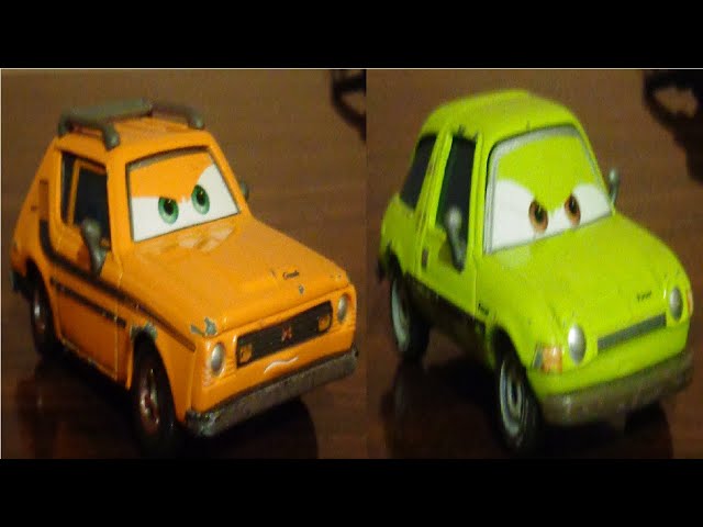 Disney Pixar Cars 2 Grem & Acer (Professor Z's henchmenn) diecasts