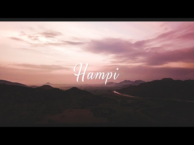 HAMPI - Drone View | Backpacking Karnataka | UNESCO World Heritage Site