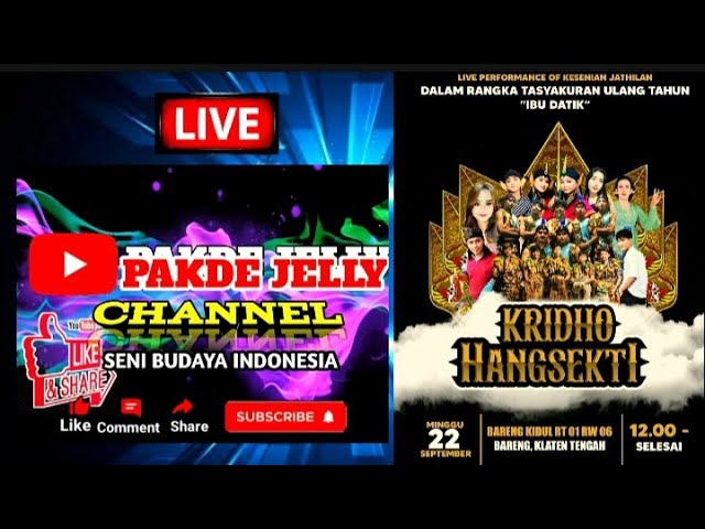 🔴[LIVE] BABAK MALAM || JATHILAN KRIDHO HANGSEKTI || BARENG KIDUL, KLATEN TENGAH@pakdejelly