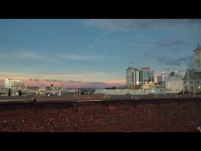 Nashville Tenn. The Gulch Total Solar Eclipse Rooftop video Aug. 21 2017. Includes shadow bands.