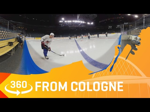 360 video - Team USA at practice | #IIHFWorlds 2017