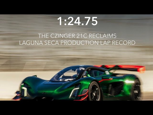 Czinger 21C recliams Laguna Seca Lap record from Koenigsegg