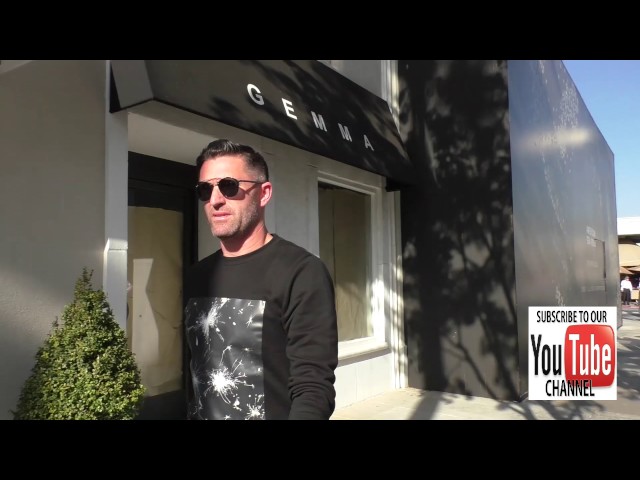 Robbie Keane talks about eating healthy while shopping in Beverly Hills