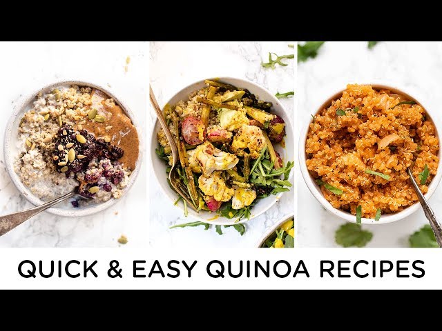 QUICK & HEALTHY QUINOA RECIPES ‣‣ beginner vegan recipes