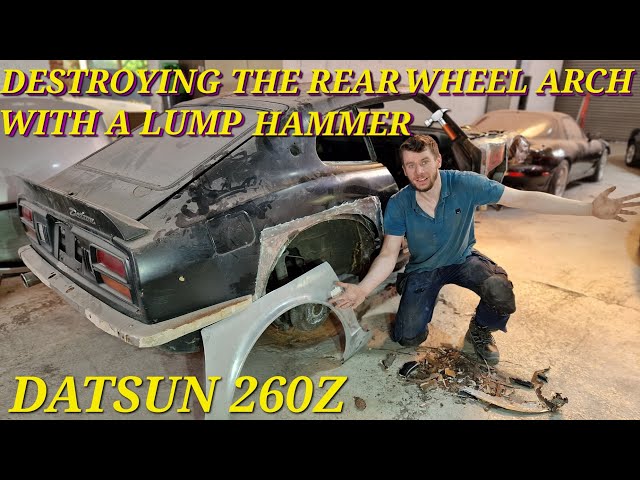 We Took A HAMMER To The Rear Wheel Arch - SO MUCH FILLER! - Datsun 260z Restoration Part 10